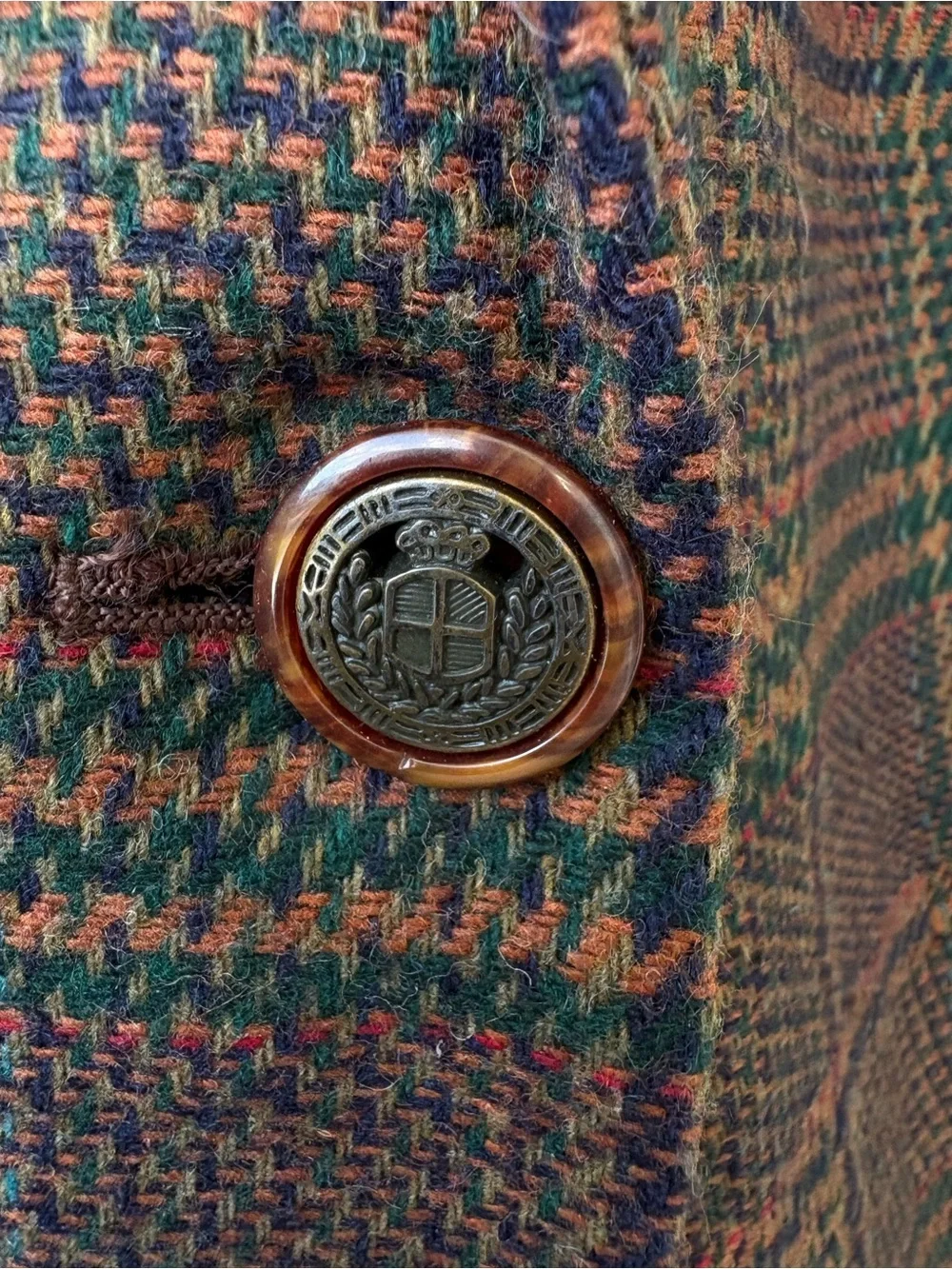 Vintage Sag Harbor Plaid Wool Blend Blazer  Jacket Size 8